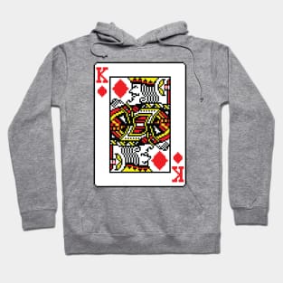 King of Diamonds Pixel Art Hoodie